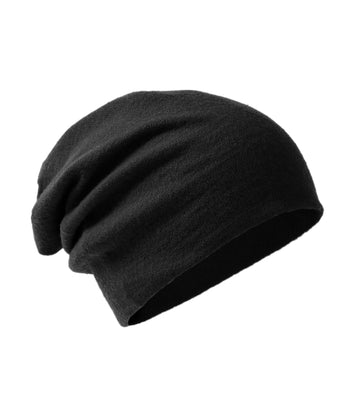 100% Merino Wool Double-Layered Beanie Hat