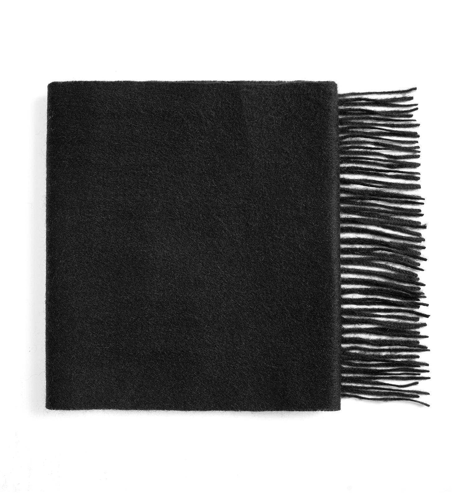 100% Cashmere Scarf with Fringed Edges