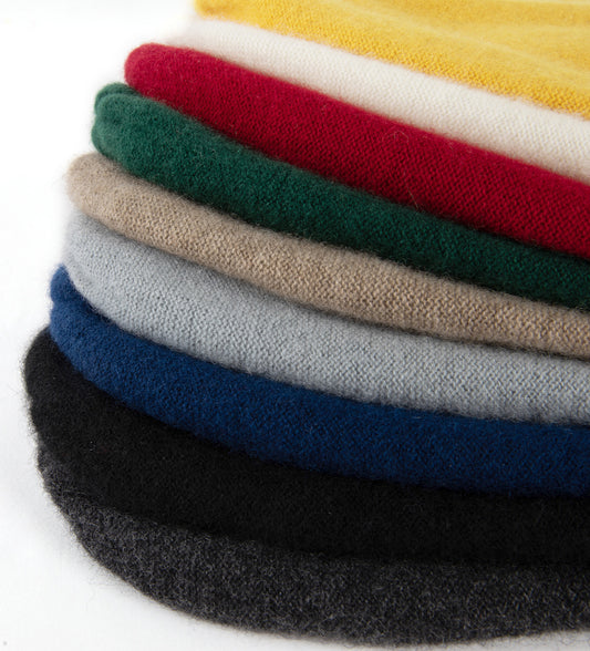 Unisex 100% Cashmere Double-Layer Knitted Beanie